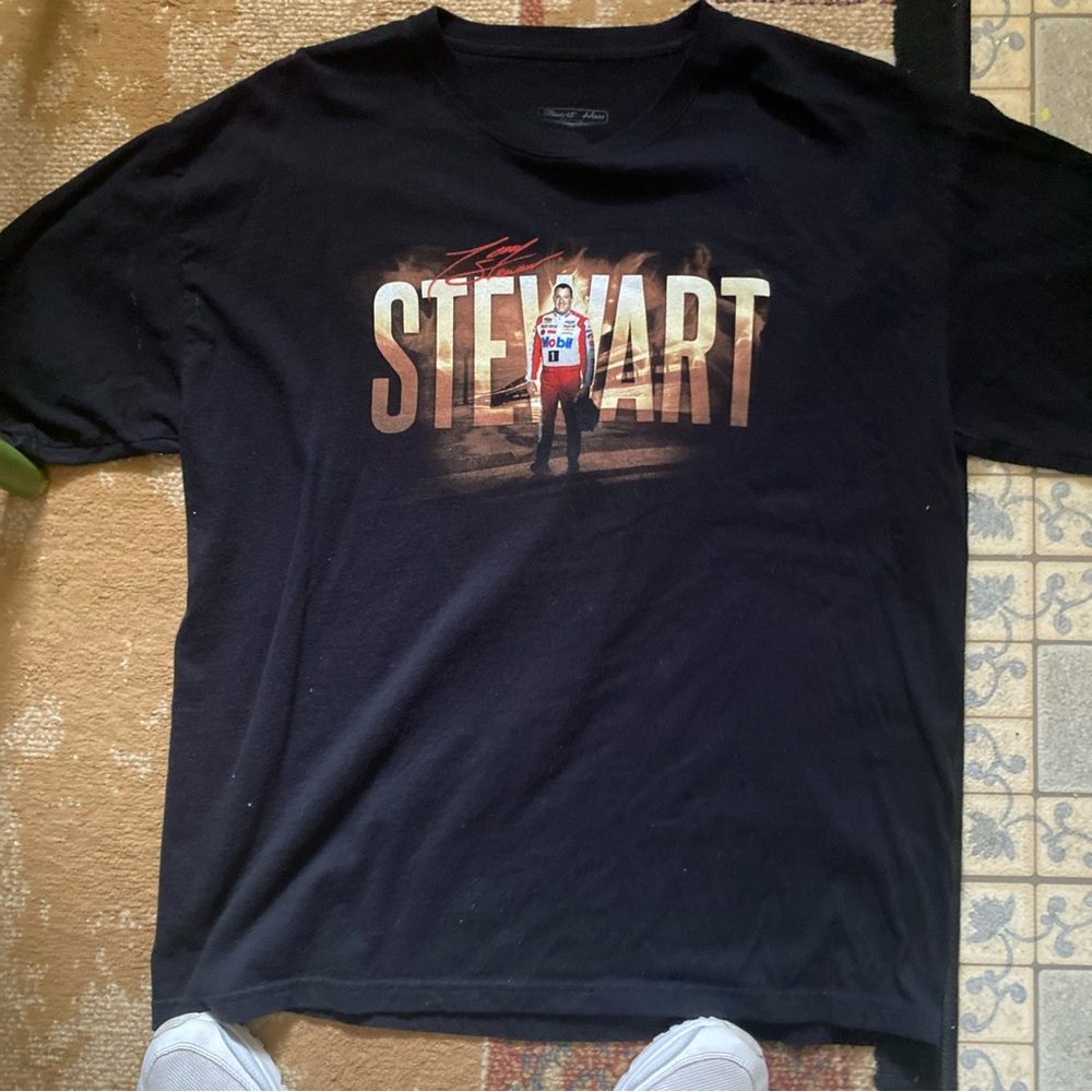 Tony Stewart Black Nascar T-Shirt
